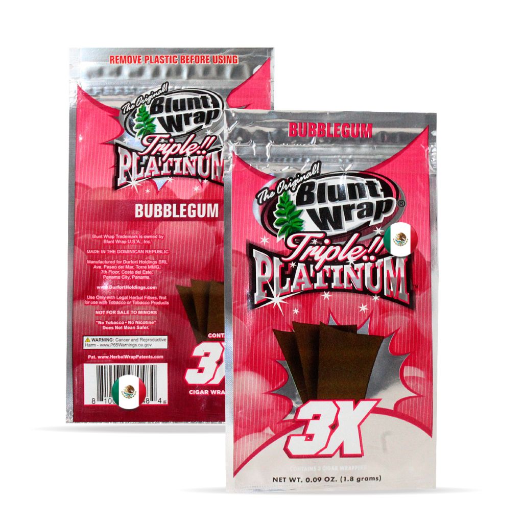 Blunt Wrap Triple Platinum Bubblegum BluntWrapMexico