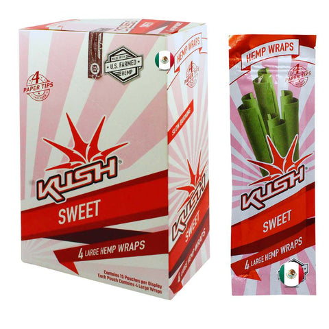 Kush Hemp Wraps 4x + Filtros Sweet