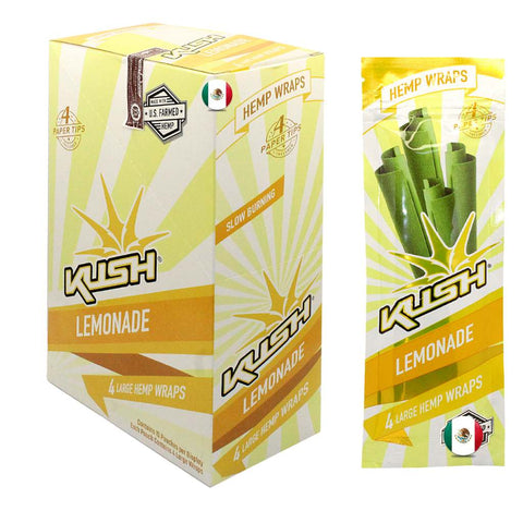 Kush Hemp Wraps 4x + Filtros Lemonade