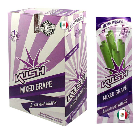 Kush Hemp Wraps 4x + Filtros Mixed Grape